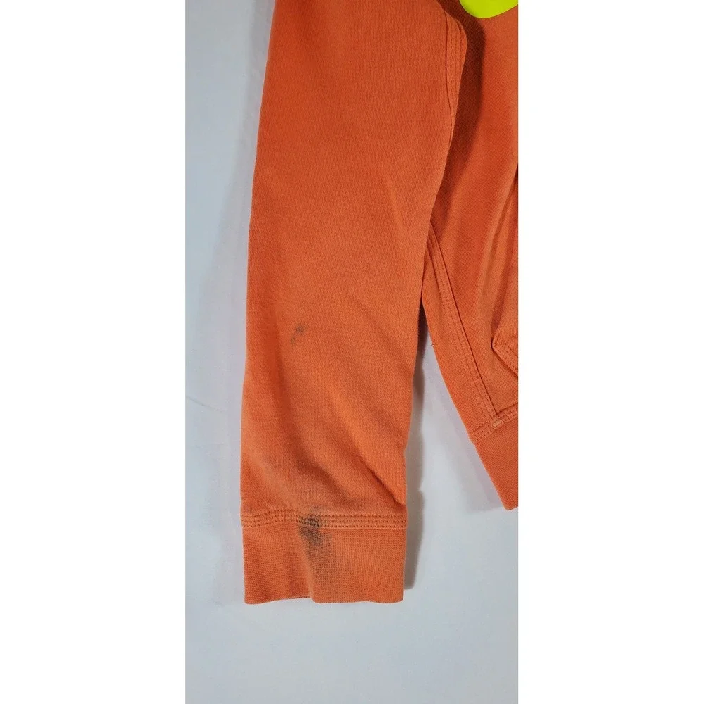 Nike Boys Orange Graphic Logo‎ Pullover Hoodie Sweatshirt Size XS Standard Fit